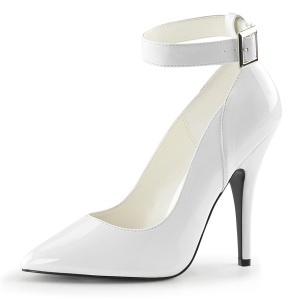 Blanco Charol 13 cm SEDUCE-431 Zapato de Stiletto para Hombres