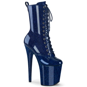 Botas glitter 20 cm plataforma botines tac�n alto mujer