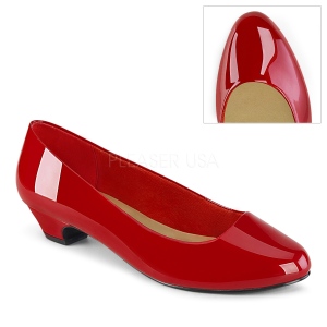Charol 3 cm GWEN-01 zapatos de salón para hombres y drag queens rojos