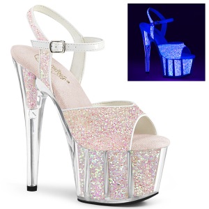 Glitter plataforma 18 cm ADORE-710UVG sandalias de tac�n pole dance