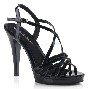 Negro 11,5 cm FLAIR-413 Zapatos Fabulicious Plataforma