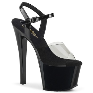 Negro 18 cm Pleaser SKY-308-1 plataforma sandalias de tac�n alto