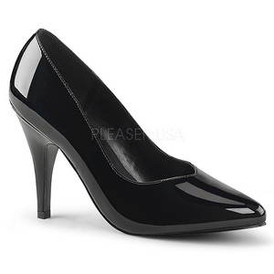 Negro Charol 10 cm DREAM-420 Zapatos de Salón para Hombres