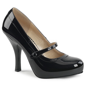 Negro Charol 11,5 cm PINUP-01 zapatos de salón tallas grandes