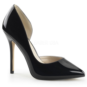 Negro Charol 13 cm AMUSE-22 Zapatos de Salón para Hombres