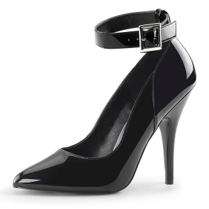 Negro Charol 13 cm SEDUCE-431 Zapato de Stiletto para Hombres