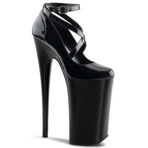 Negro Charol 25,5 cm BEYOND-087 zapatos de salón plataforma tacones extremos