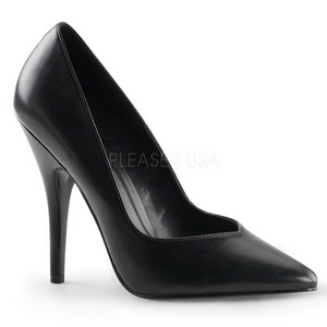 Negro Mate 13 cm SEDUCE-420V Zapatos de Salón para Hombres