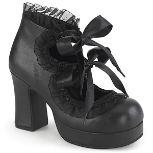 Negros 9,5 cm DemoniaCult GOTHIKA-53 zapatos plataforma góticos