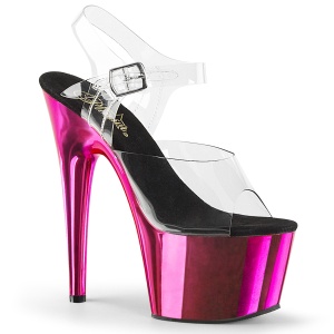 Pink rojo plataforma 18 cm Pleaser ADORE-708 zapatos para pole dance y striptease