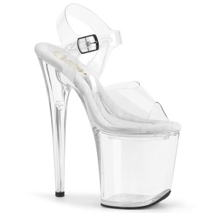 Plataforma Perspex 20 cm TREASURE-808FLA Zapatos de tac�n altos transparentes