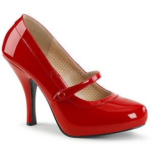 Rojo Charol 11,5 cm PINUP-01 zapatos de salón tallas grandes