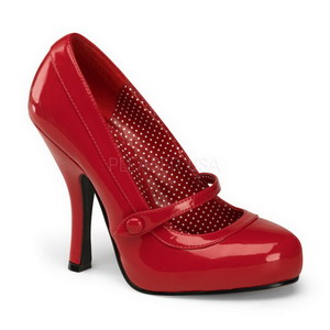 Rojo Charol 12 cm retro vintage CUTIEPIE-02 zapatos mary jane con plataforma escondida