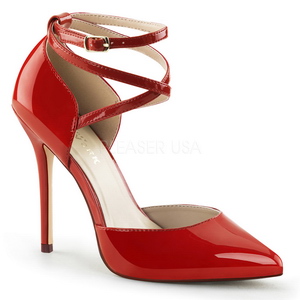 Rojo Charol 13 cm AMUSE-25 Zapatos de Salón para Hombres