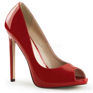 Rojo Charol 13 cm SEXY-42 Zapato Salón Clasico para Mujer