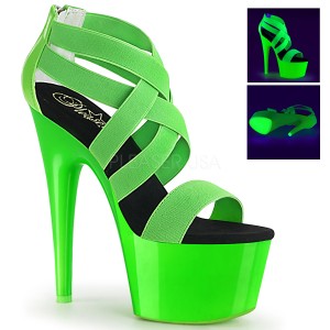 Verde neon 18 cm Pleaser ADORE-769UV Zapatos con tacones pole dance