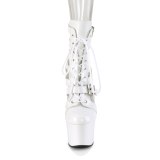 ADORE-1013MST 18 cm botines de tacón altos pleaser blanco