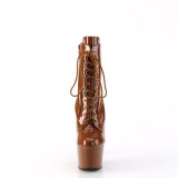 ADORE-1020 18 cm botines de tacón altos pleaser marron