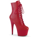ADORE-1020 18 cm botines de tacón altos pleaser rojo