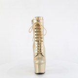 ADORE-1020HG - 18 cm botines de tacón altos pleaser holograma oro
