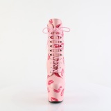 ADORE-1020KISSES 18 cm botines de tacn altos pleaser rosa