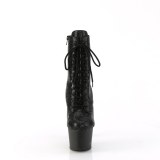 ADORE-1020RS 18 cm botines de tacón altos pleaser strass negro