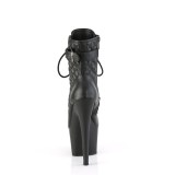 ADORE-1033 18 cm botines de tacón altos pleaser negro