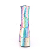 Arco iris Glitter 18 cm STACK-201 Botinha Plataforma de Hombres