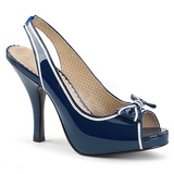 Azul Charol 11,5 cm PINUP-10 sandalias tallas grandes