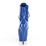 Azul Charol 15 cm Pleaser DELIGHT-1020 botines mujer de pole dance