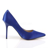 Azul Satinado 10 cm CLASSIQUE-20 zapatos de stilettos tallas grandes