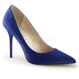 Azul Satinado 10 cm CLASSIQUE-20 zapatos puntiagudos tacón de aguja
