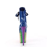 Azul glitter 20 cm FLAMINGO-1020HG exotic botines de striptease