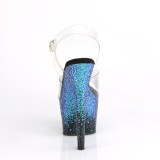 Azul purpurina 18 cm ADORE-708SS Zapatos con tacones pole dance