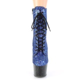 Azul purpurina 18 cm Pleaser ADORE-1020MG botines mujer de pole dance