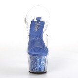 Azul purpurina 18 cm Pleaser ADORE-708G Zapatos con tacones pole dance