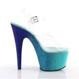 Azul purpurina 18 cm Pleaser ADORE-708OMBRE Zapatos con tacones pole dance