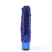 Azul strass botines pleaser con plataforma 18 cm ADORE-1020CHRS