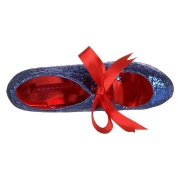 Azules Brillo 14,5 cm TEEZE-10G Concealed burlesque zapatos puntiagudos tacón de aguja
