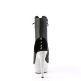 BEJ-1016-6 - 18 cm botines de tacón altos pleaser strass plata