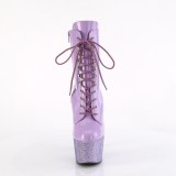 BEJ-1020-7 - 18 cm botines de tac�n altos pleaser strass lavanda