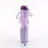 BEJ-1020-7 - 18 cm botines de tac�n altos pleaser strass lavanda