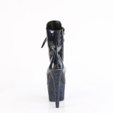BEJ-1020-7 - 18 cm botines de tacón altos pleaser strass negro