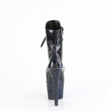 BEJ-1020-7 - 18 cm botines de tac�n altos pleaser strass negro