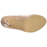 Beige Charol 13 cm SEXY-42 Zapato Salón Clasico para Mujer