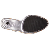 Beige Transparente 13 cm LIP-108 Zapatos Tacón Aguja Plataforma