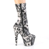 Billetes de d�lar lona 18 cm ADORE-1002DP botines pleaser con plataforma