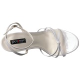 Blanco 15 cm DOMINA-108 zapatos fetiche con tacones altos