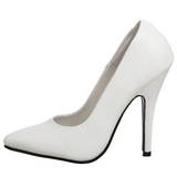 Blanco Charol 10 cm VANITY-420 zapatos de salón puntiagudos