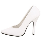 Blanco Charol 13 cm SEDUCE-420 zapatos de salón puntiagudos